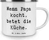 Mr. & Mrs. Panda Pott Spruch Vater Koch - Weiß - Geschenk, Produktbild-Vorschau 3
