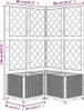VIDAXL -Planzer mit SLAT 80x80x136 cm Polypropen dunkelgrau Anteprima dell’immagine prodotto 13