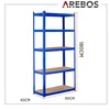 Regał do dużych obciążeń AREBOS 180x90x40 cm Niebieski | Podgląd zdjęcia produktu 4
