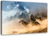 Leinwandbild heulende wölfe landschaft 100x70 cm Feeby Produktbild-Vorschau 1