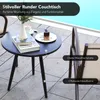 COSTWAY 3-tlg. Gartenmöbel Set, Balkonset mit 2 Stühlen und Produktbild-Vorschau 4
