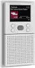A white VR-Radio internet radio with a color display and speaker grille, mounted on a white wall. Produktbild-Vorschau