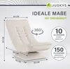 Relaxačné kreslo Juskys Korsika – poťah z manšestru, Náhľad obrázku produktu 10