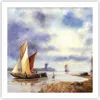 Poster - Poster ohne Rahmen - Fischer Schiff Fan - 60x60 cm Produktbild-Vorschau 1
