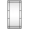 vidaXL Nástěnné zrcadlo černé 40x80 cm obdélníkové železné Náhled obrázku produktu 3