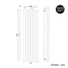 SONNI 1800×619 mm Bianco Radiatore a pannello monostrato Anteprima dell’immagine prodotto 8