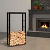 Kaminholzregal, Metall Brennholzregal 60x25x100 cm Produktbild-Vorschau 1