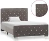 vidaXL Bettgestell Grau Samt 100x200 cm Produktbild-Vorschau 2