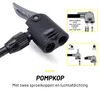 Pompa per biciclette Dunlop con manometro Pompa per Anteprima dell’immagine prodotto 5