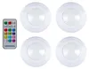 Edco LED Lampen kabellos Set von 4 mit Fernbedienung RGB Produktbild-Vorschau 2