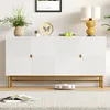 Cassettiera Merax 160 cm, credenza a 4 ante, gamba dorata, Anteprima dell’immagine prodotto 2