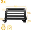 UISEBRT 2er Set Blumenroller Pflanzenwagen, quadratisch 30 Produktbild-Vorschau 2