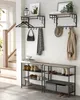 VASAGLE Wandgarderobe mit Ablage, Wandregal, mit 5 Produktbild-Vorschau 2