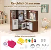 COSTWAY cucina ad angolo in legno, set da cucina per Anteprima dell’immagine prodotto 5