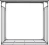 CLP Kaminholzunterstand Ruston Aluminium + Abdeckplane Produktbild-Vorschau 3