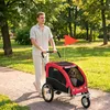 PawHut 2-in-1 Hundeanhänger für Fahrrad Hundebuggy für Produktbild-Vorschau 8