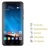 A smartphone screen with various icons and text overlays describing product features. Produktbild-Vorschau