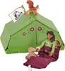 A toy tent with a girl, a squirrel, and a small horse figure. Produktbild-Vorschau