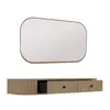 AX LIVING Coiffeuse Halay chene Cremona 2 tiroirs avec Voir les images du produit 3