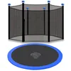Trampolin Randabdeckung Blau + Sicherheitsnetz Schwarz Ø Produktbild-Vorschau 1