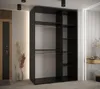 Kleiderschrank YVONA 13 - 150/60 cm, schwarz/gold Produktbild-Vorschau 3