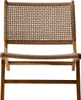 home24 Loungesessel - Papiergeflecht / Teakholz Massiv - Produktbild-Vorschau 5