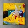 Coloray Uhr auf Leinwand 30x30 cm Wand Uhr Dekoration Produktbild-Vorschau 2