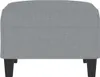 vidaXL Fußhocker Hellgrau 70x55x41 cm Stoff Produktbild-Vorschau 3