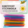 folia Kunststoff-Sticknadeln 65 x 1,8 mm farbig sortiert 32 Produktbild-Vorschau 3