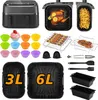 23-teiliges Heißluftfritteuse Zubehör Set – kompatibel mit Produktbild-Vorschau 1