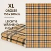 Betz Kuscheldecke MODENA 150x200cm Farbe Karo braun Produktbild-Vorschau 4