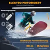 HOMCOM Beamer Leinwand 221x15cm 100 Zoll 16:9 HD 4K Motor Produktbild-Vorschau 4