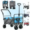 Bollerwagen faltbar, breite Räder , IM-4275 Azurblau, Produktbild-Vorschau 2