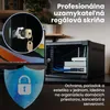 Extralink 4U nástenný rack 10" 280x310 mm čierny Náhľad obrázku produktu 4
