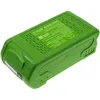 A green battery pack is shown from a diagonal angle against a white background. Náhled obrázku produktu