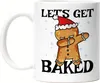 Let's Get Baked Tasse Weiß Advent Weihnachten Produktbild-Vorschau 1