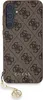 A brown Guess branded phone case with a gold charm attached. Náhled obrázku produktu