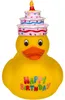 Happy Birthday Badeend met Verjaardagstaart Productafbeelding-voorbeeld 2