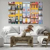 Bild auf Leinwand - Leinwandbild - 3 Teile - Casas Ribeira Produktbild-Vorschau 6