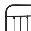 vidaXL Bettgestell mit Kopfteil Metall Schwarz 140x190 cm - Produktbild-Vorschau 7