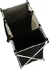 An empty laundry basket with three compartments, made of fabric and metal. Produktbild-Vorschau