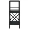 VidaXL 837612, Czarny, Metal, Drewno, 590 mm, 350 mm, 905 Podgląd zdjęcia produktu 5