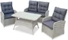 Green Spirit® Monte Carlo Lounge-Set 4-tlg. Polyrattan Produktbild-Vorschau 3