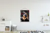 MuchoWow® Textilposter Mädchen mit Perlenohrring - Gold - Produktbild-Vorschau 2