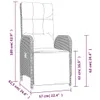 vidaXL Ensemble de jardin 7 pièces avec coussins Gris Poly Voir les images du produit 7