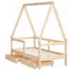 The Living Store Kinderbett mit Schubladen 70x140 cm Produktbild-Vorschau 5