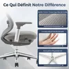 Chaise de bureau avec accoudoirs 4D et siège réglable Voir les images du produit 6