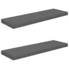Two identical gray shelves are shown against a white background. Produktbild-Vorschau