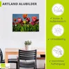 ARTland Wandbild Alu für Innen & Outdoor Buntes Tulpenfeld Produktbild-Vorschau 3