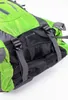 Close-up view of a green and black trekking backpack. Náhled obrázku produktu